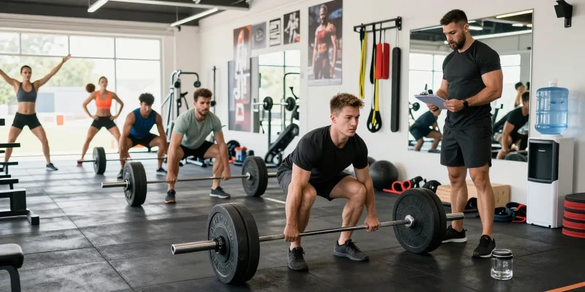 Prime Pharma Steroiden showcased in an energetic gym scene with athletes training effectively, emphasizing bodybuilding and fitness.