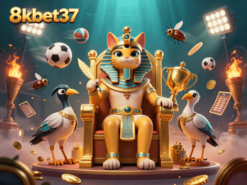 Experience the excitement of 8kbet37 with vibrant sports elements and captivating characters in action.