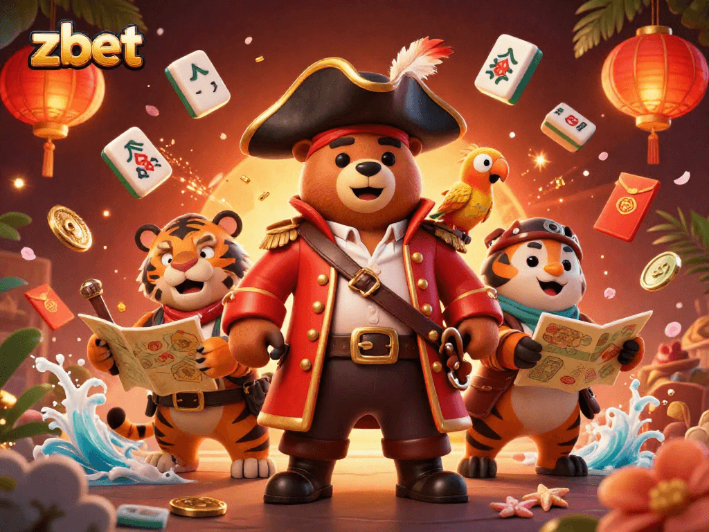 Experience zbet with a vibrant pirate-themed casino adventure featuring characters and engaging elements.