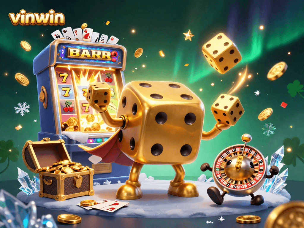 Experience gaming excitement with vinwin's thrilling casino features and 3D characters.