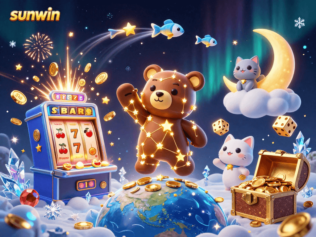Join the adventure at sunwin with golden coins, vibrant slots, and magical elements!
