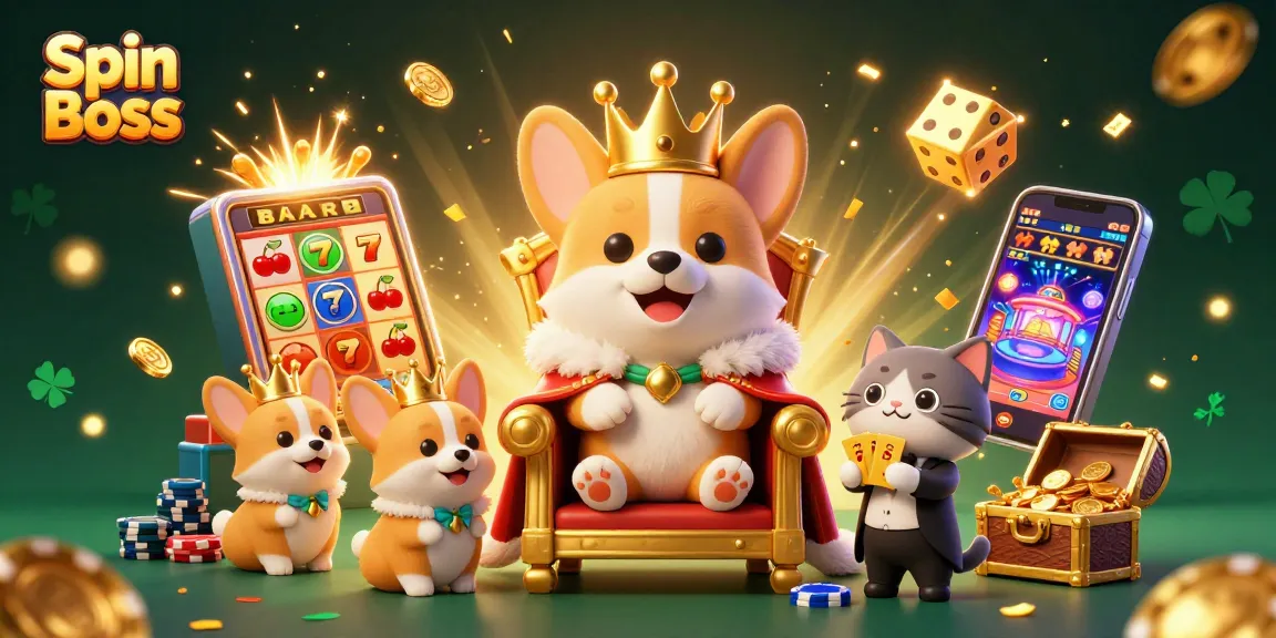 Experience exciting jackpots with Spin Boss featuring thrilling casino scenes and vibrant characters.