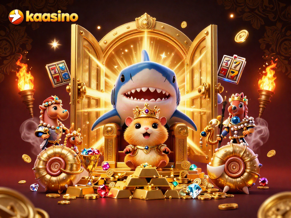 Kaasino captivates with a fierce hamster king, seahorse guards, and thrilling slot elements.