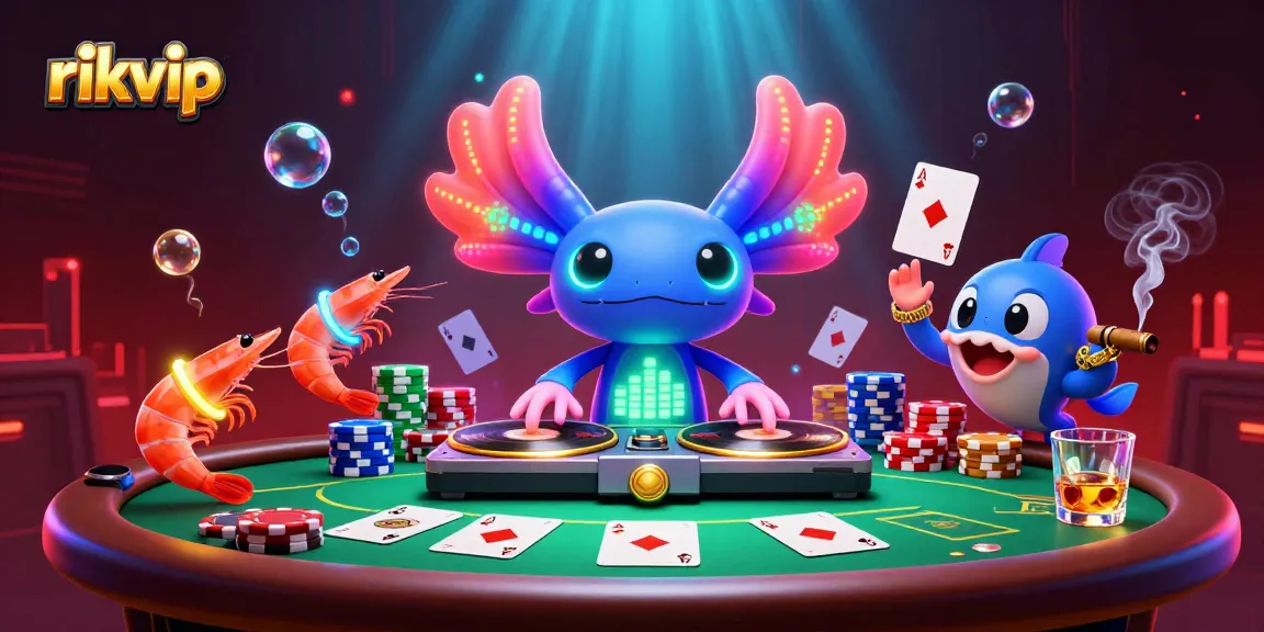 Experience thrilling action at rikvip with vibrant axolotl DJ and engaging poker scene.