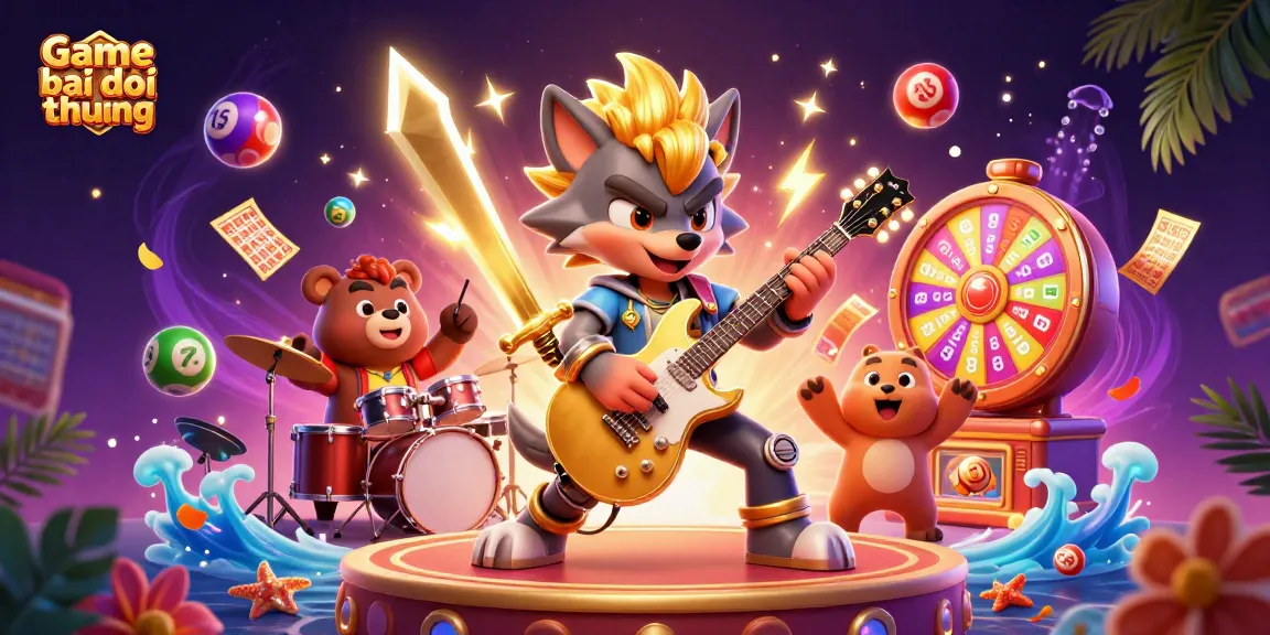 Engage in Game bai doi thuong with vibrant characters, electrifying visuals, and dynamic casino elements.