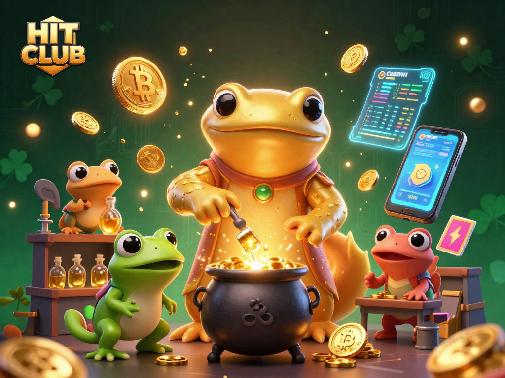 Spin and win at HIT CLUB with golden alchemist and unique gaming elements!