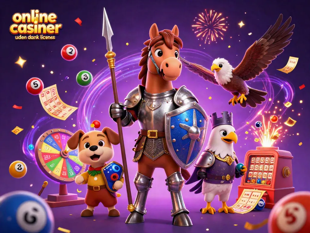 Experience the excitement with online casinoer uden dansk licens as our hero knights battle amidst colorful elements.